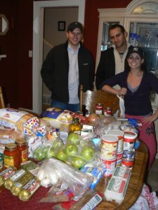 This was from Thanksgiving my first year of law school where I fit 30 people in a very small house and had one of the best feasts ever. 